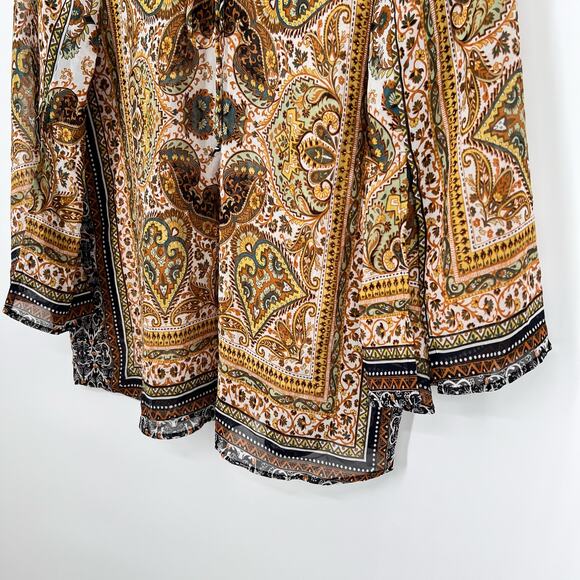 Figueroa Fig & Flower Sz Large Boho Bohemian Shirt Top Summer - Picture 5 of 10